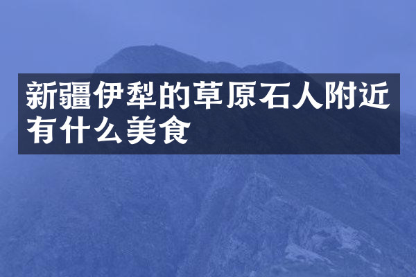 新疆伊犁的草原石人附近有什么美食