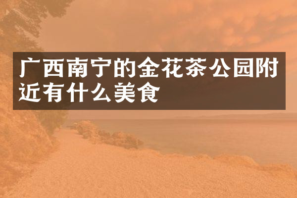 广西南宁的金花茶公园附近有什么美食