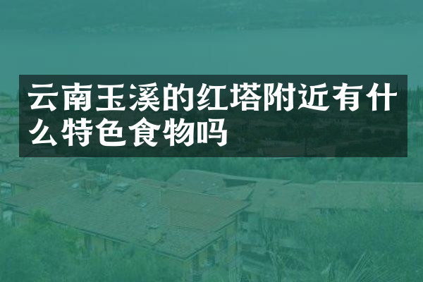 云南玉溪的红塔附近有什么特色食物吗