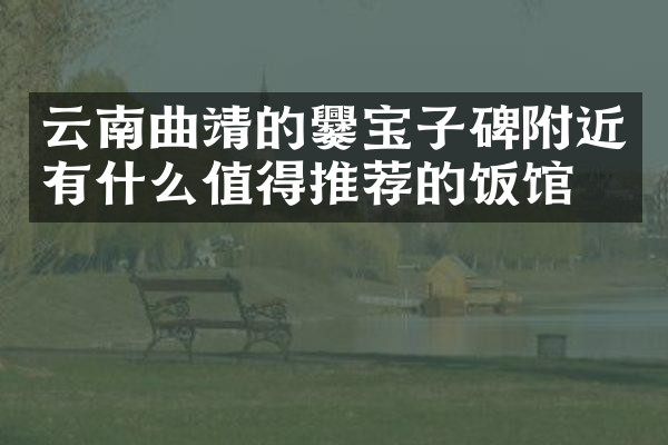 云南曲靖的爨宝子碑附近有什么值得推荐的饭馆吗