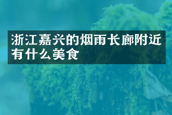 浙江嘉兴的烟雨长廊附近有什么美食
