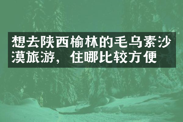 想去陕西榆林的毛乌素沙漠旅游，住哪比较方便