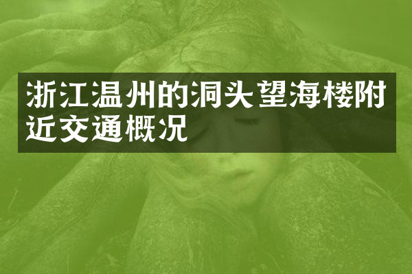 浙江温州的洞头望海楼附近交通概况