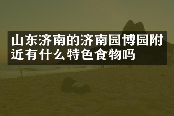 山东济南的济南园博园附近有什么特色食物吗