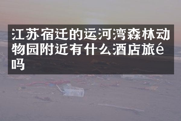 江苏宿迁的运河湾森林动物园附近有什么酒店旅馆吗