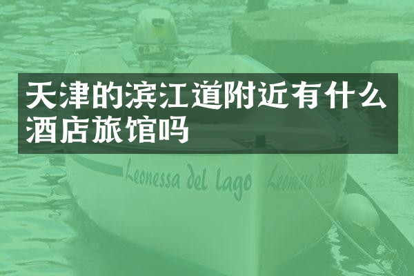 天津的滨江道附近有什么酒店旅馆吗