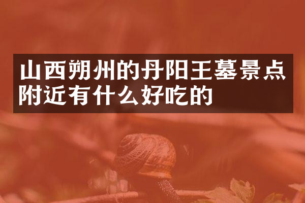 山西朔州的丹阳王墓景点附近有什么好吃的