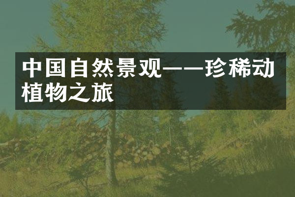 中国自然景观——珍稀动植物之旅