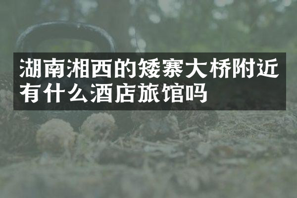 湖南湘西的矮寨大桥附近有什么酒店旅馆吗