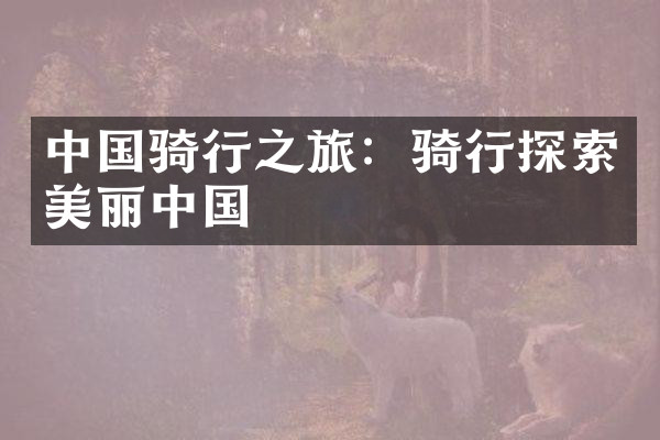 中国骑行之旅：骑行探索美丽中国