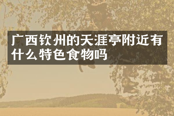 广西钦州的天涯亭附近有什么特色食物吗