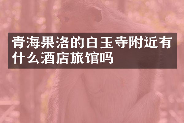 青海果洛的白玉寺附近有什么酒店旅馆吗