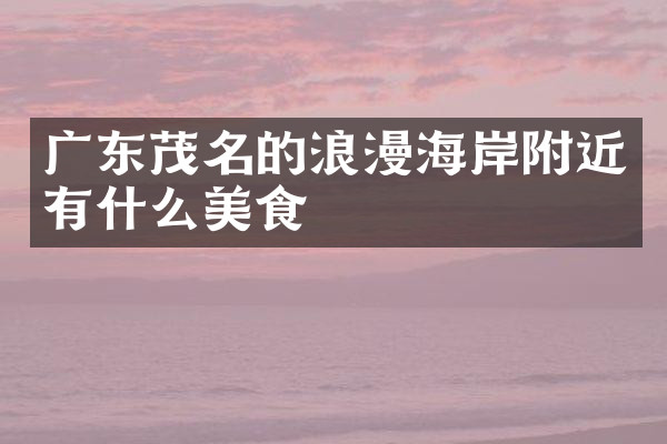 广东茂名的浪漫海岸附近有什么美食