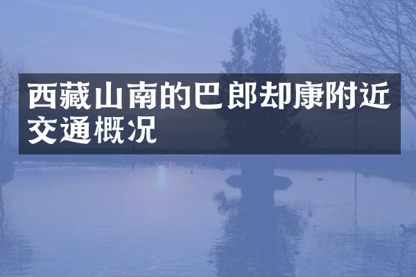 西藏山南的巴郎却康附近交通概况