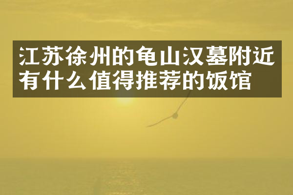 江苏徐州的龟山汉墓附近有什么值得推荐的饭馆吗