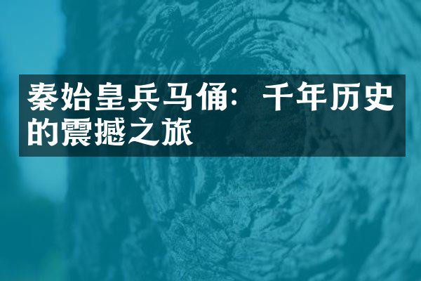 秦始皇兵马俑：千年历史的震撼之旅
