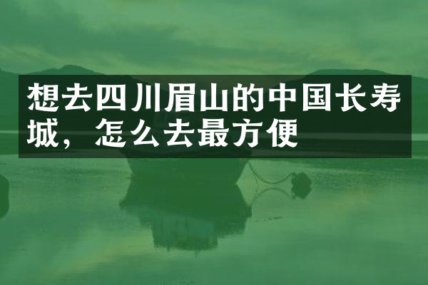 想去四川眉山的中国长寿城，怎么去最方便