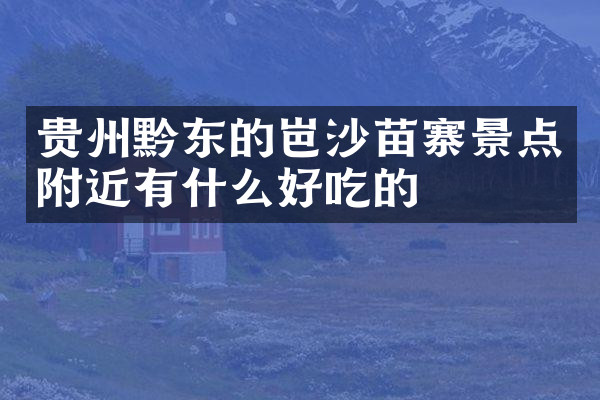 贵州黔东的岜沙苗寨景点附近有什么好吃的
