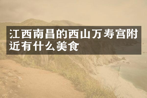 江西南昌的西山万寿宫附近有什么美食