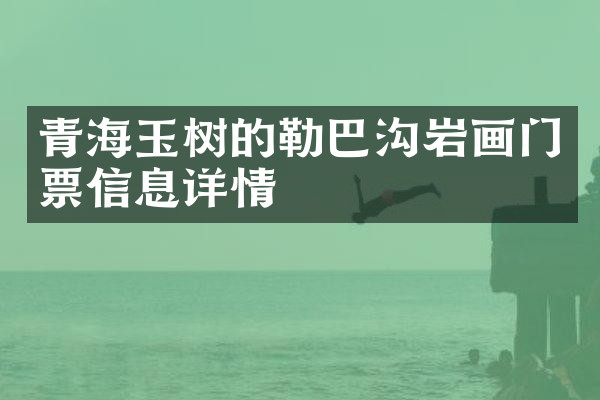 青海玉树的勒巴沟岩画门票信息详情