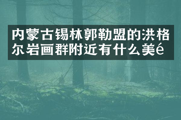 内蒙古锡林郭勒盟的洪格尔岩画群附近有什么美食