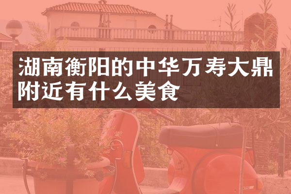 湖南衡阳的中华万寿大鼎附近有什么美食