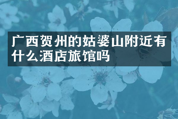 广西贺州的姑婆山附近有什么酒店旅馆吗