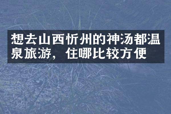 想去山西忻州的神汤都温泉旅游，住哪比较方便