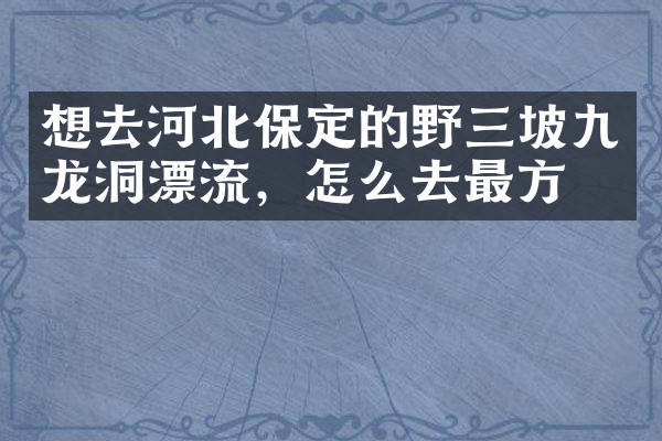 想去河北保定的野三坡九龙洞漂流，怎么去最方便
