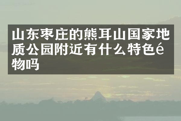 山东枣庄的熊耳山国家地质公园附近有什么特色食物吗