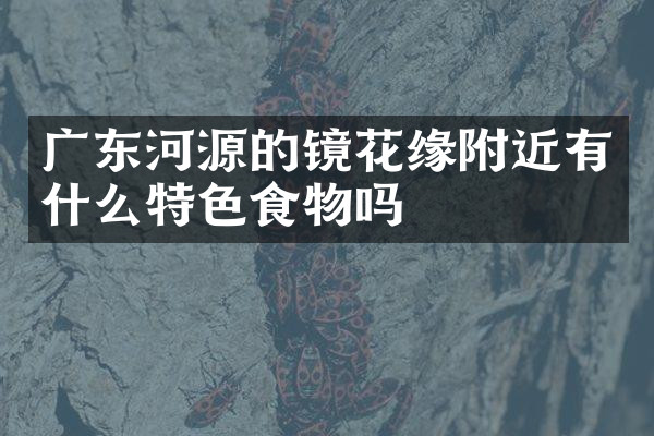 广东河源的镜花缘附近有什么特色食物吗