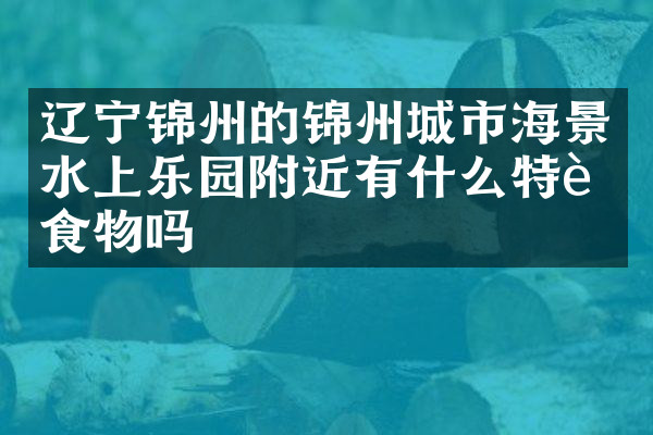 辽宁锦州的锦州城市海景水上乐园附近有什么特色食物吗
