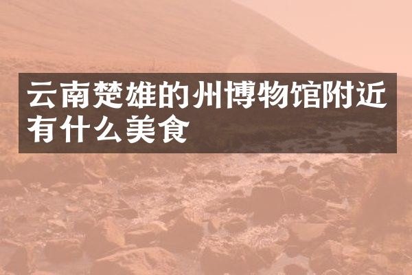 云南楚雄的州博物馆附近有什么美食