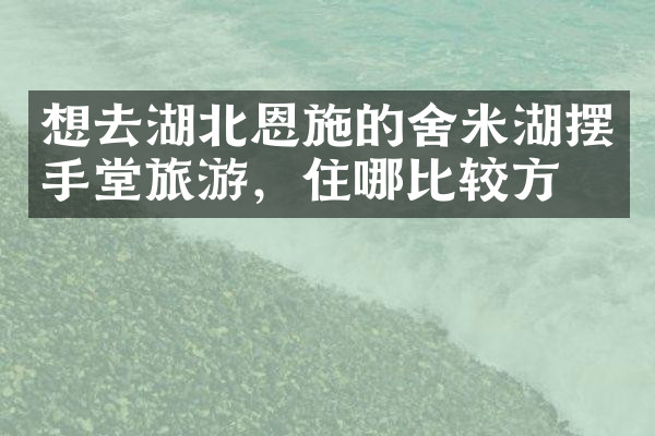 想去湖北恩施的舍米湖摆手堂旅游，住哪比较方便
