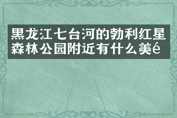 黑龙江七台河的勃利红星森林公园附近有什么美食