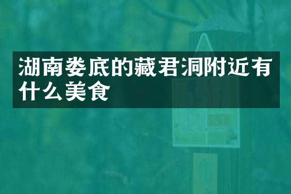 湖南娄底的藏君洞附近有什么美食
