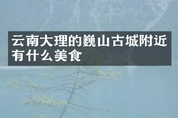云南大理的巍山古城附近有什么美食
