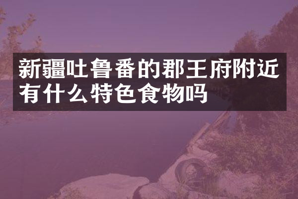 新疆吐鲁番的郡王府附近有什么特色食物吗
