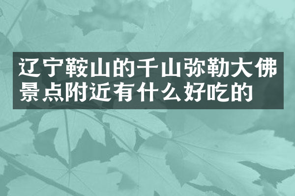 辽宁鞍山的千山弥勒大佛景点附近有什么好吃的