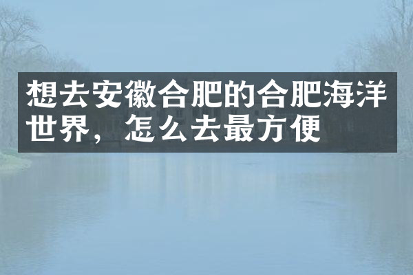 想去安徽合肥的合肥海洋世界，怎么去最方便