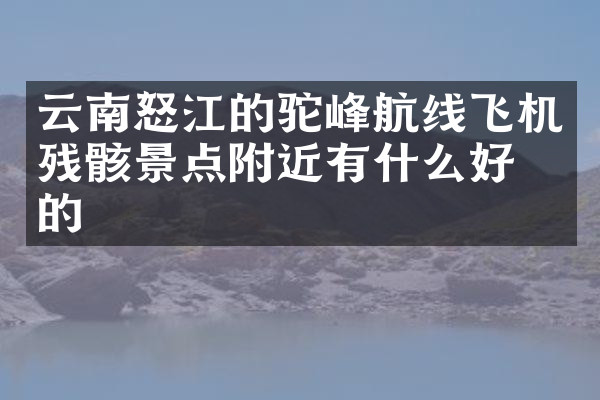 云南怒江的驼峰航线飞机残骸景点附近有什么好吃的