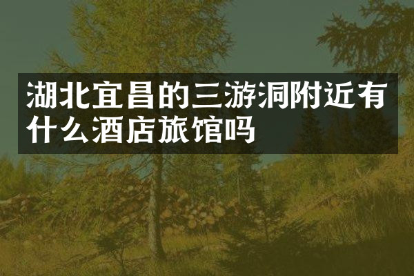 湖北宜昌的三游洞附近有什么酒店旅馆吗
