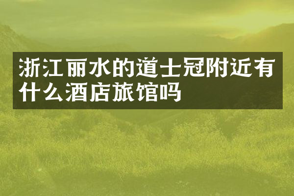 浙江丽水的道士冠附近有什么酒店旅馆吗