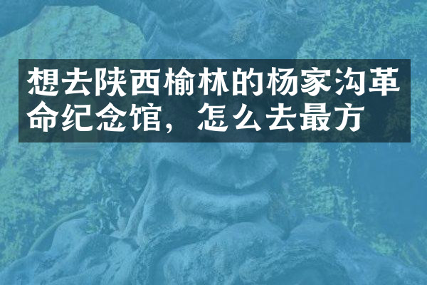 想去陕西榆林的杨家沟革命纪念馆，怎么去最方便