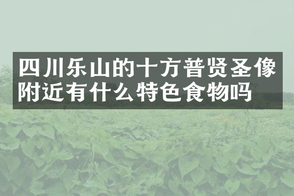 四川乐山的十方普贤圣像附近有什么特色食物吗