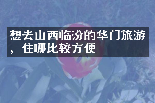 想去山西临汾的华门旅游，住哪比较方便