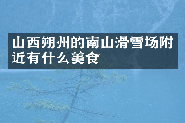 山西朔州的南山滑雪场附近有什么美食