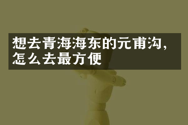 想去青海海东的元甫沟，怎么去最方便