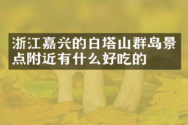 浙江嘉兴的白塔山群岛景点附近有什么好吃的