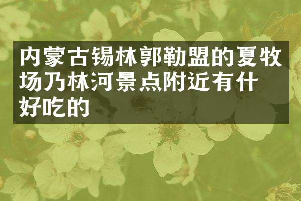 内蒙古锡林郭勒盟的夏牧场乃林河景点附近有什么好吃的